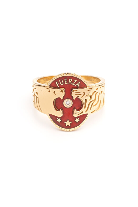 Foundrae 18k Yellow Gold Strength Band - view 1