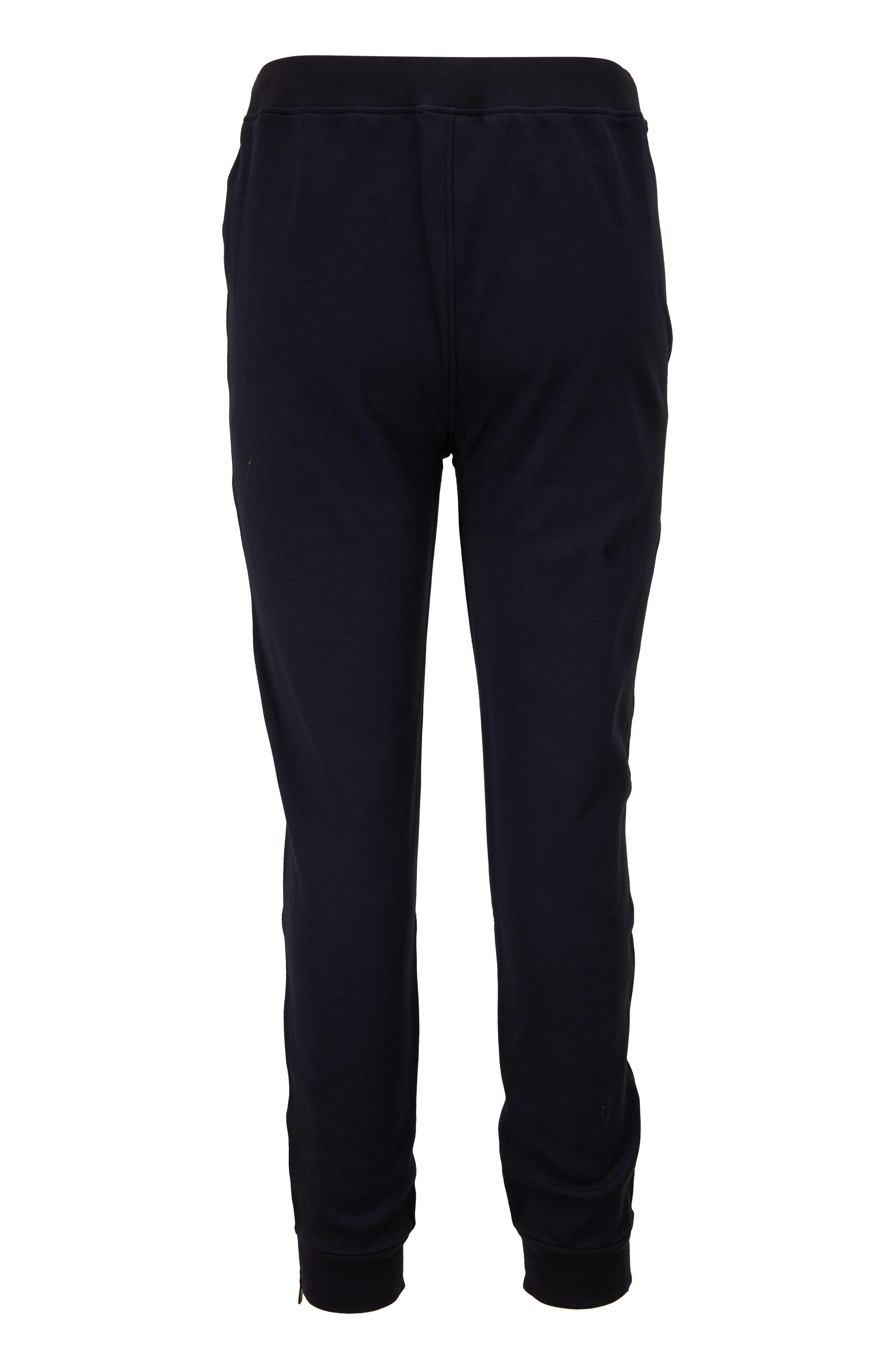 Corneliani - Navy Stretch Cotton Zip Cuff Jogger