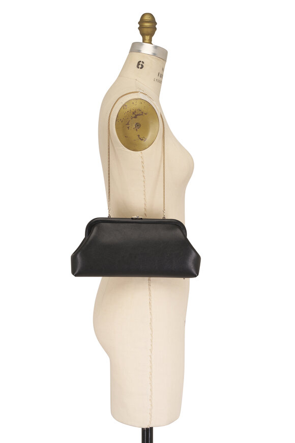 Jimmy Choo Skylar Black Leather Clutch - view 6