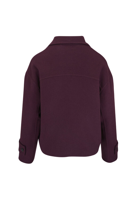 Kiton Bordeaux Cashmere Cuffed Sleeve Jacket - view 4