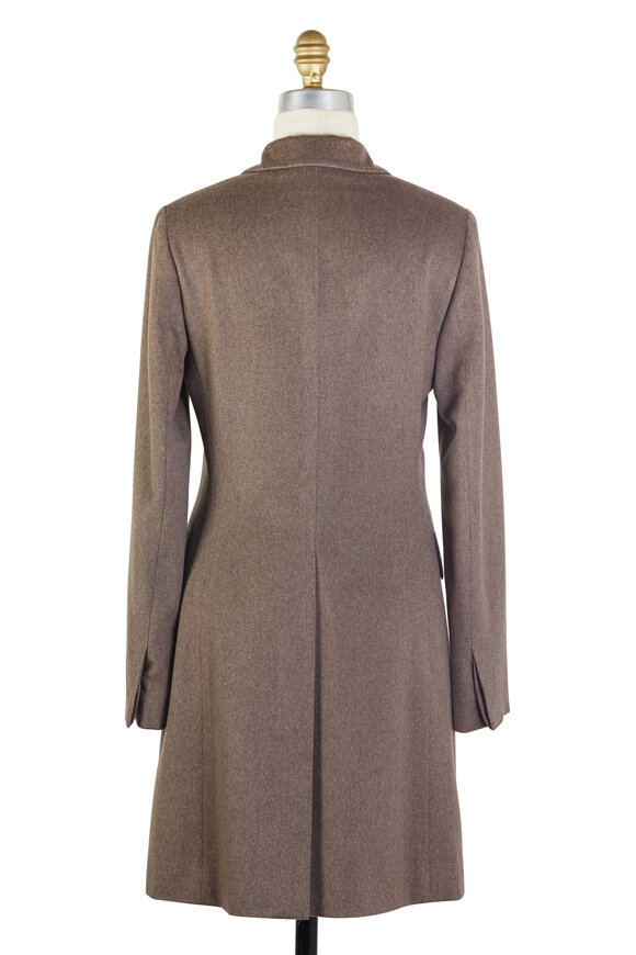 Kiton - Taupe Cashmere Classic Coat