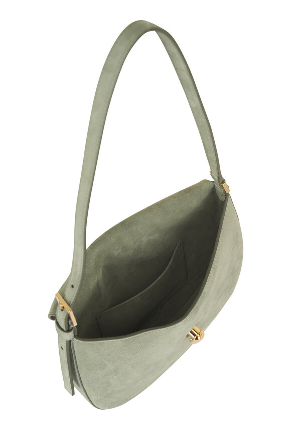 Savette Small Tondo Cactus Flower Suede Hobo - view 5