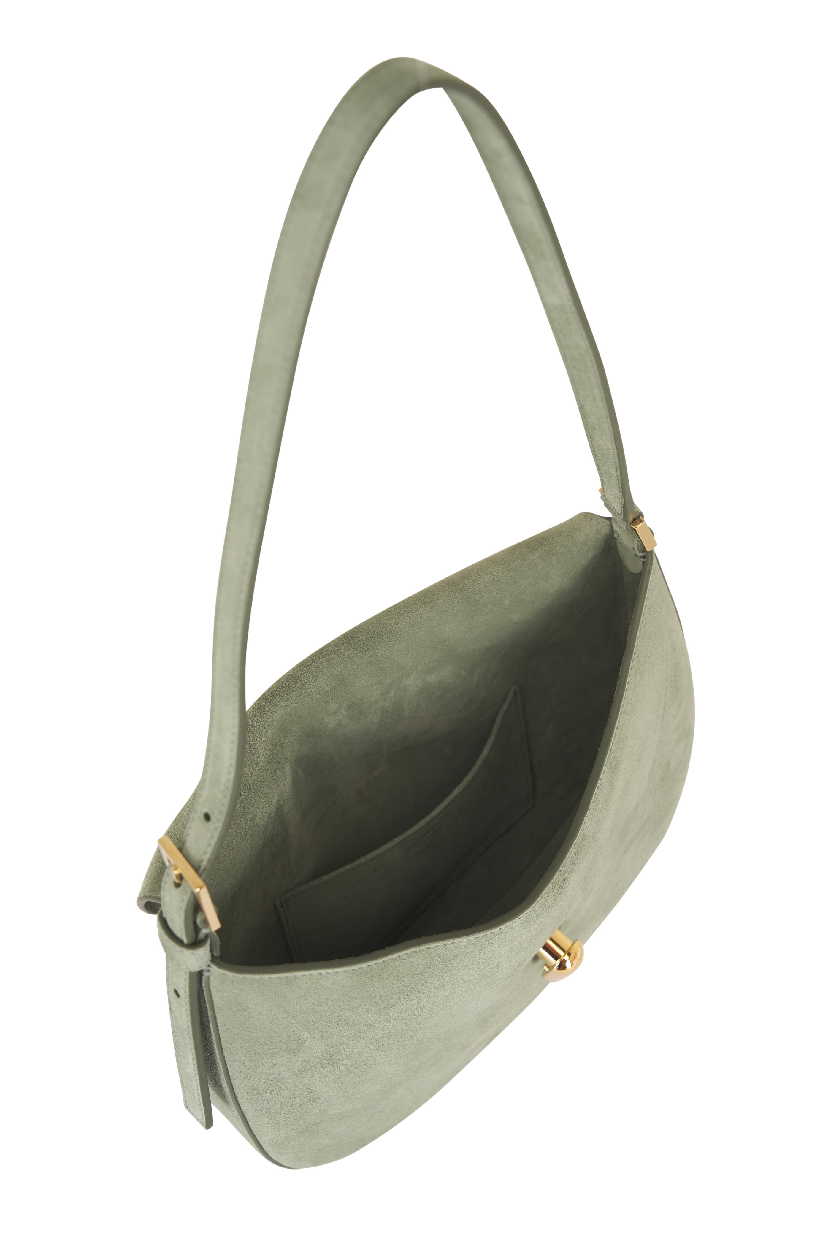 Savette - Small Tondo Cactus Suede Hobo - view 5