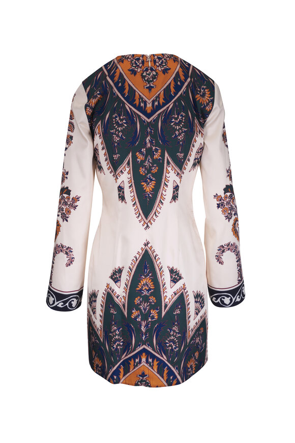 Veronica Beard Cromwell Ecru Multi Print Dress - view 4