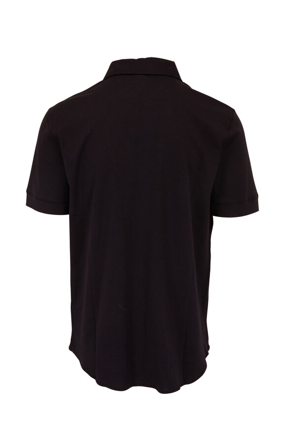 Raffi - The Linden Black Short Sleeve Button Down