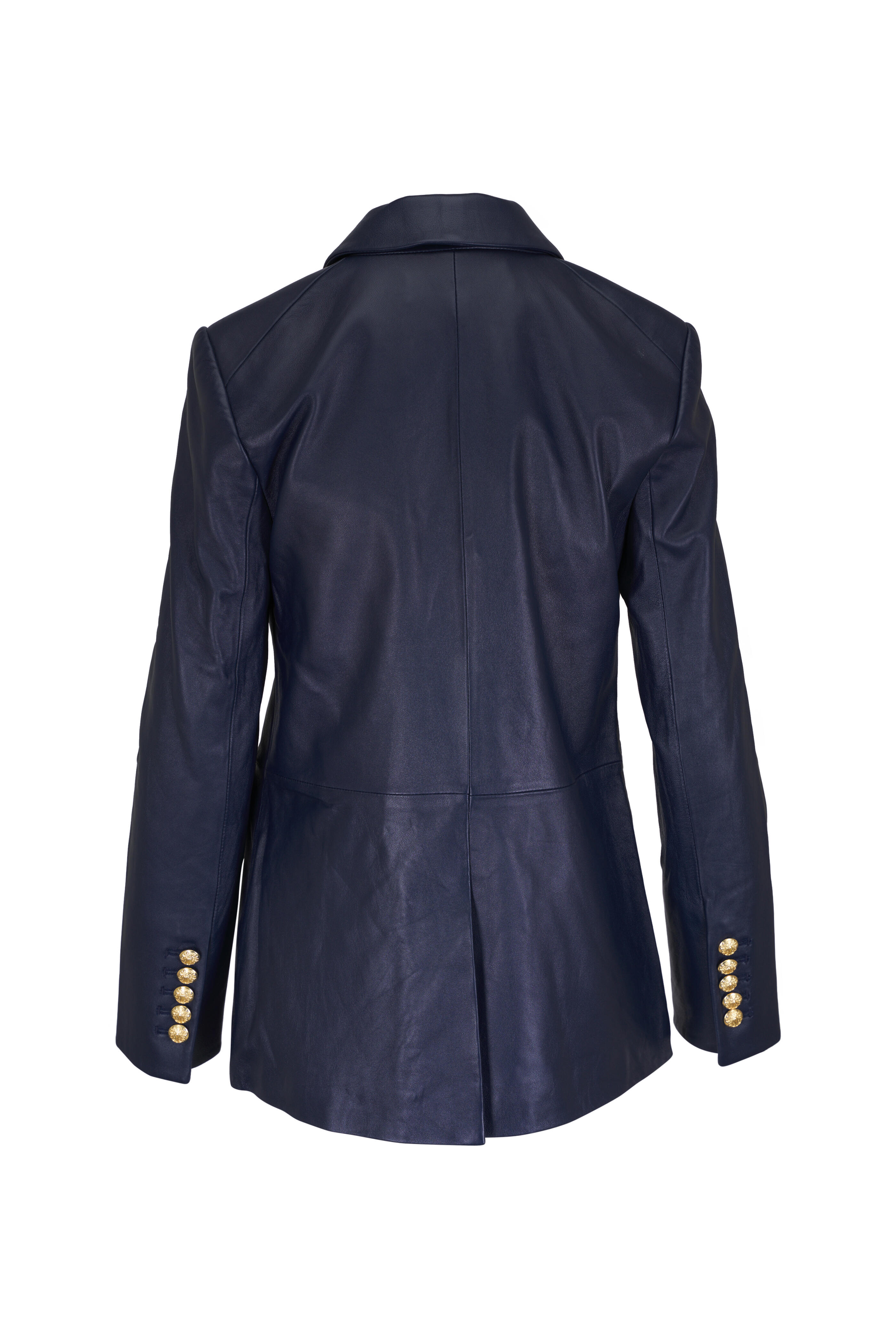 Veronica Beard - Vega Navy Leather Dickey Jacket