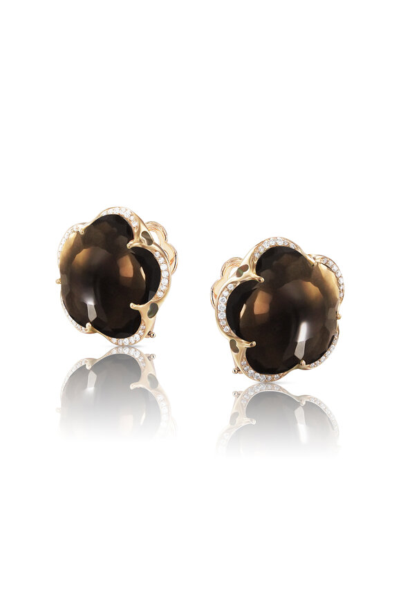 Pasquale Bruni Bon Ton Diamond & Smoky Quartz Earrings