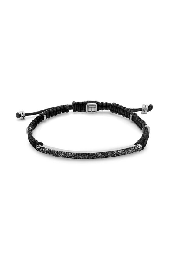 Tateossian - Windsor Black Diamond Macramé Bracelet