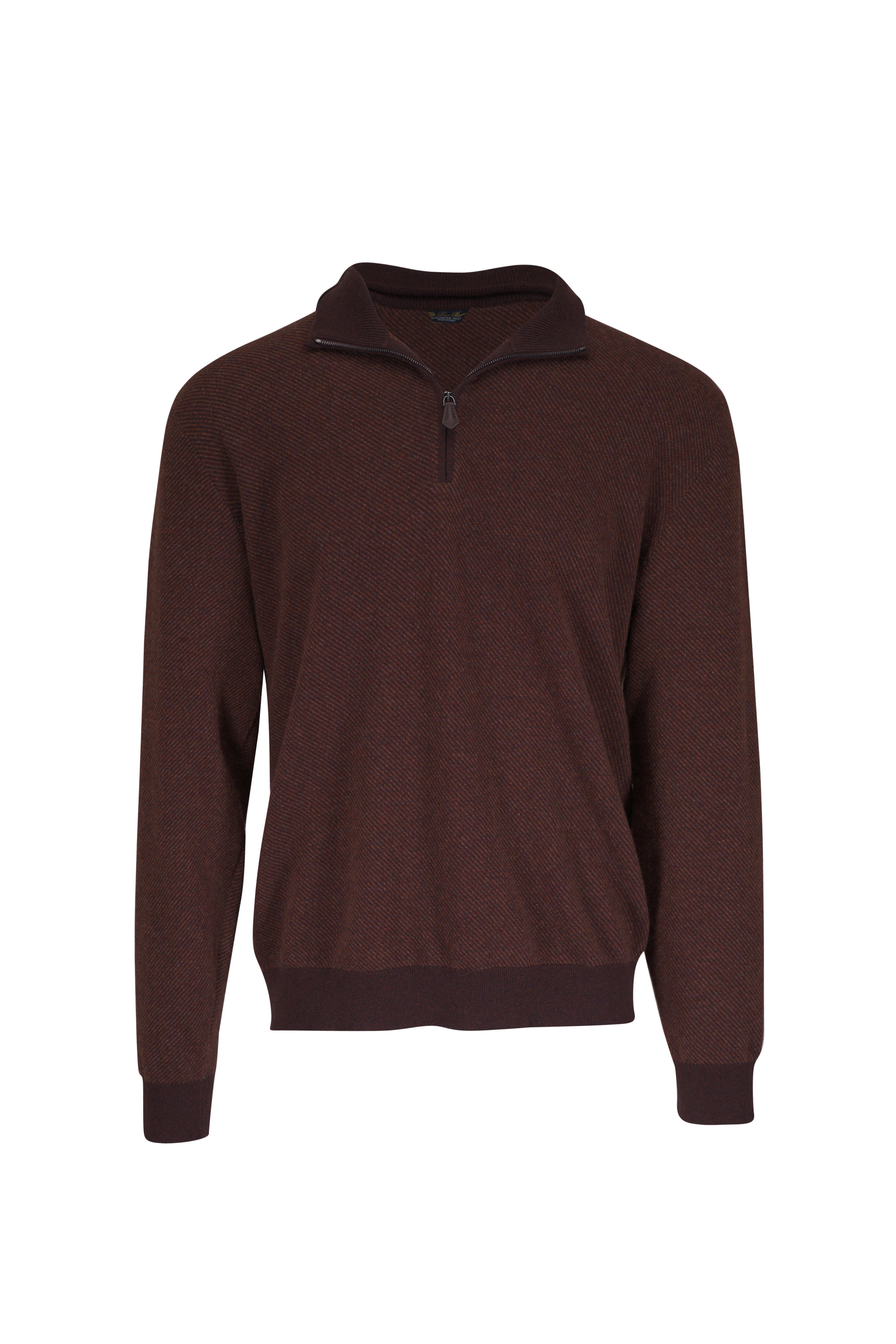 Loro Piana - Roadster Revamp Burgundy Cashmere Quarter Zip
