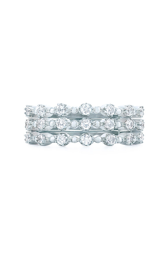 Kwiat - 18K White Diamond Starburst Ring 