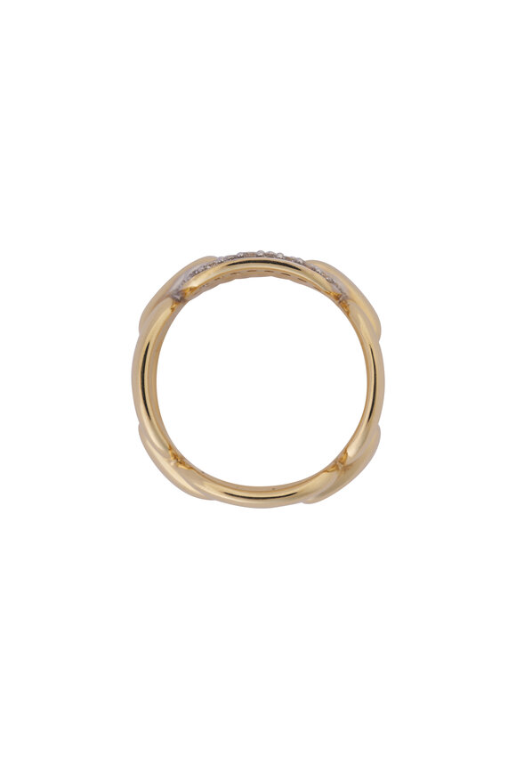 Kai Linz Oval Link Diamond Band - view 2