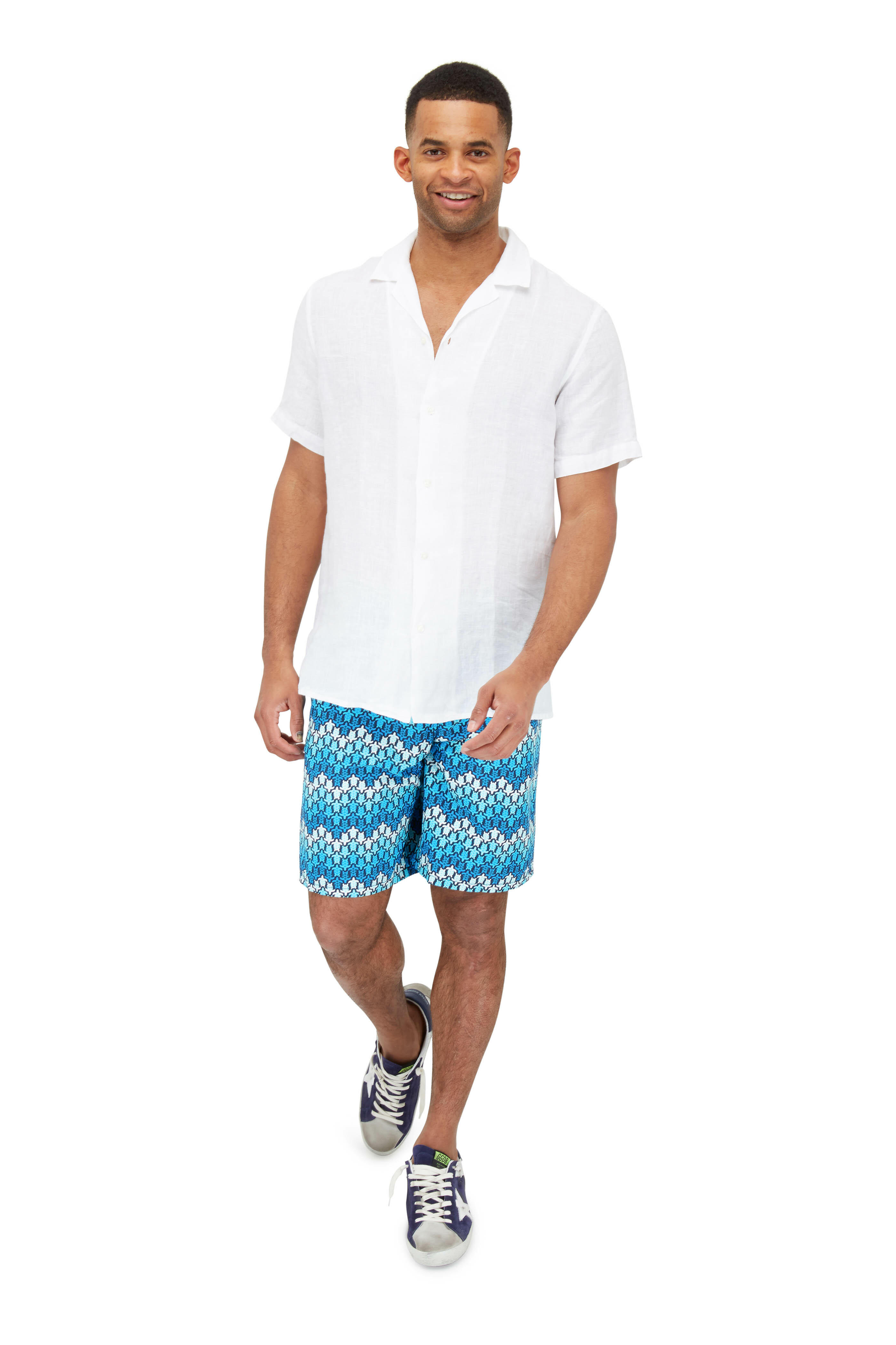 Golden Goose - Superstar Navy Suede White Star Sneaker