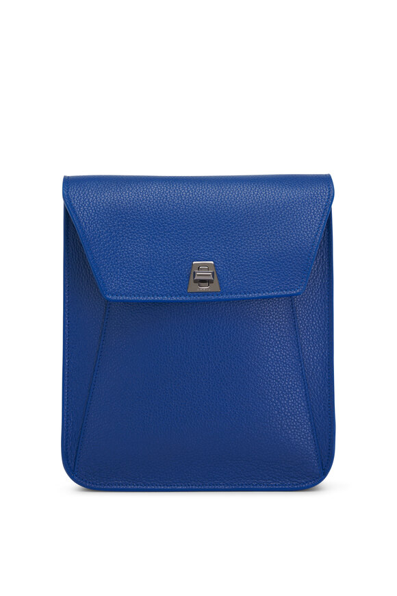 Akris - Anouk Royal Blue Leather Small Messenger Bag