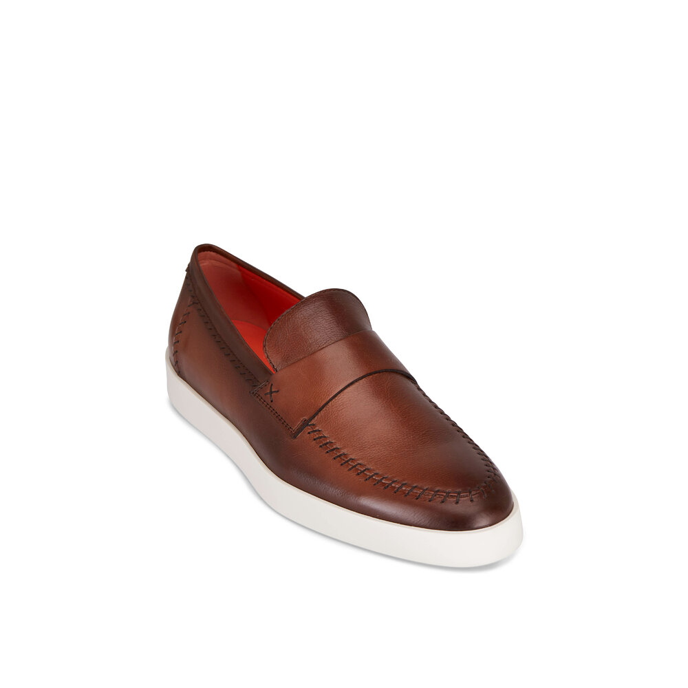 【関税&送料込】Santoni Cappuccino Leather Didi Slippers Santoni Cappuccino leather Didi slippers | gebnegozionline