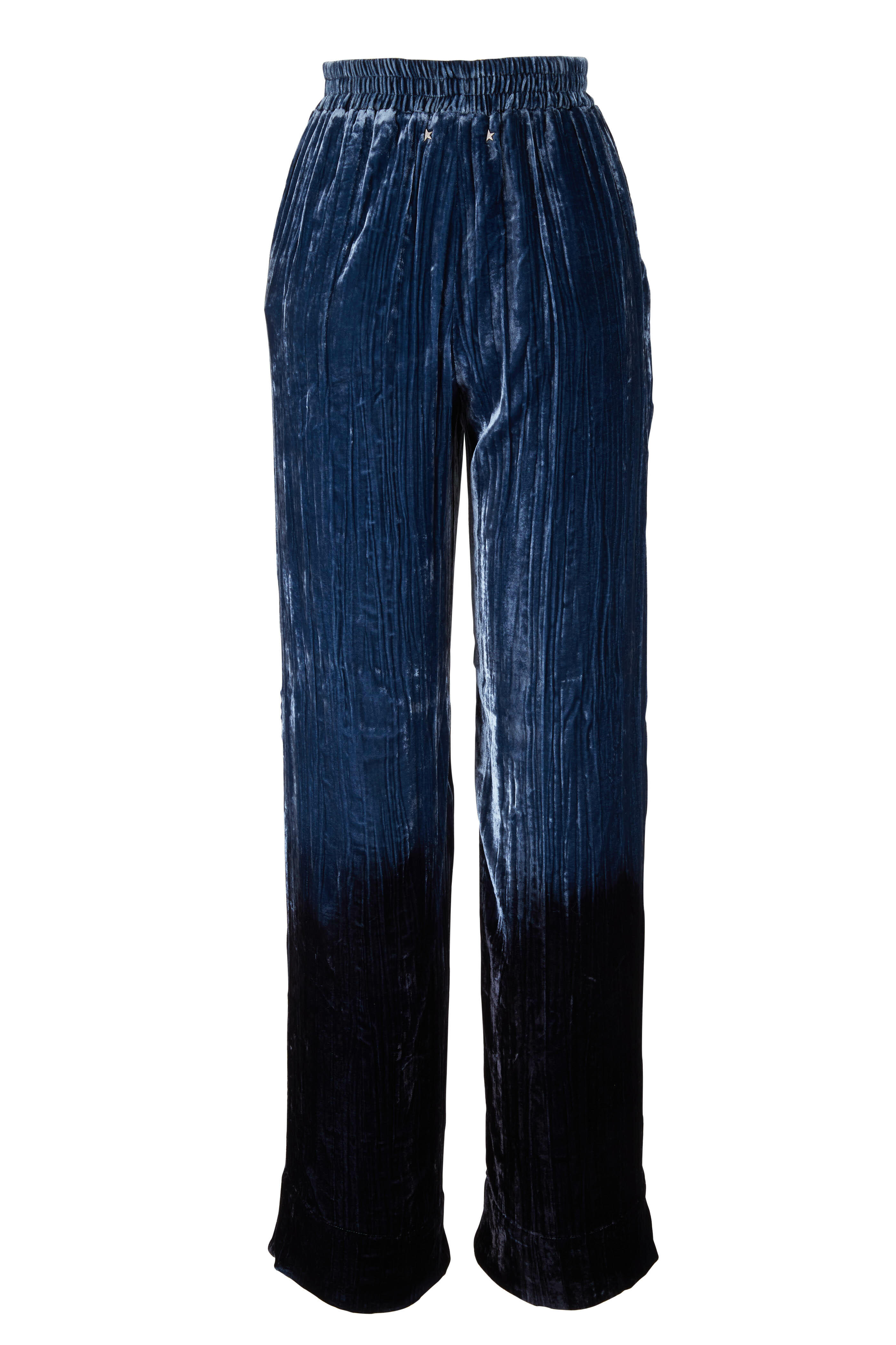 パンツ GOLDEN  'Brittany' pants Blue Golden Goose - Brittany Blue Velvet Pull On Pant