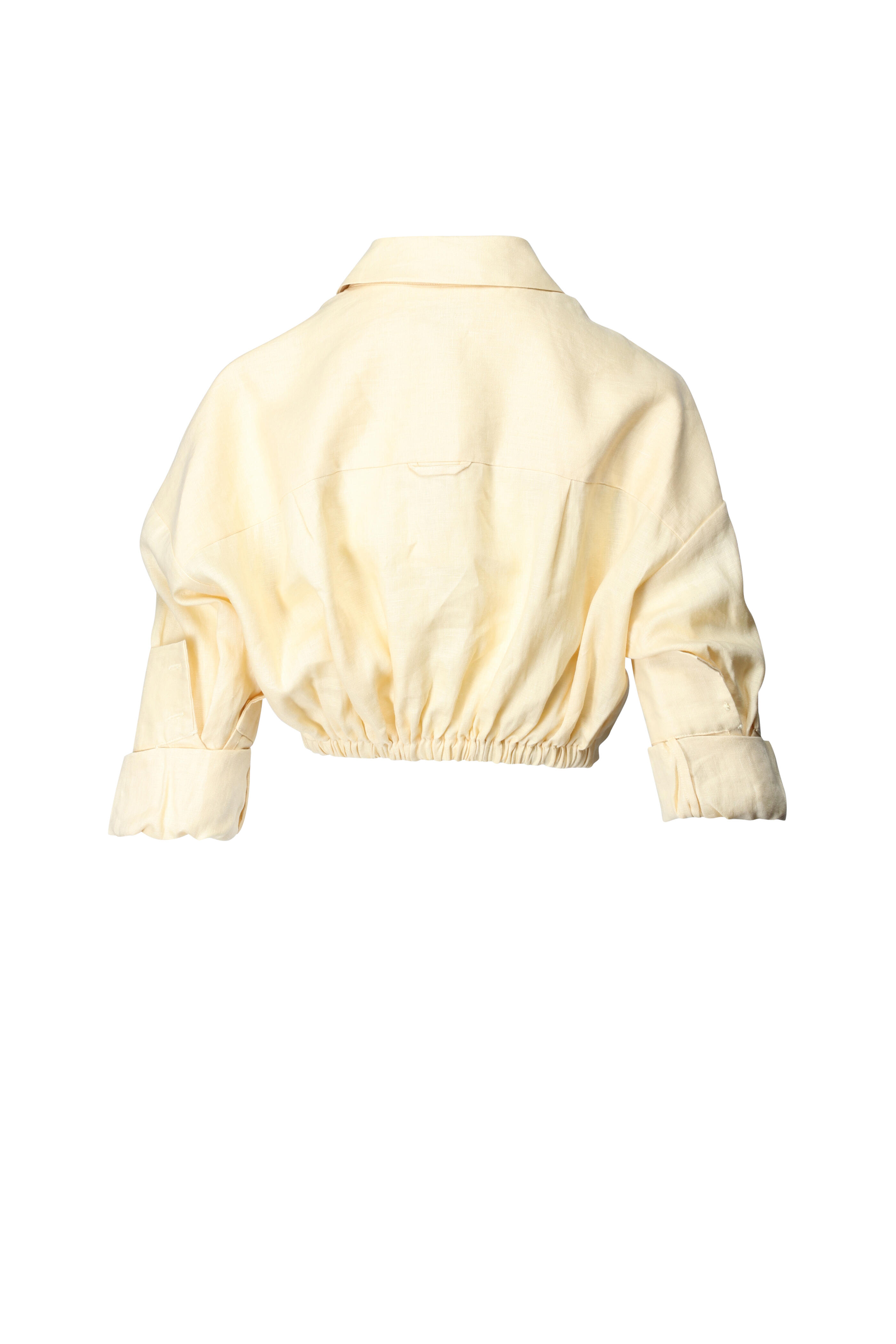Staud - Butter Lisa Linen Tie Top