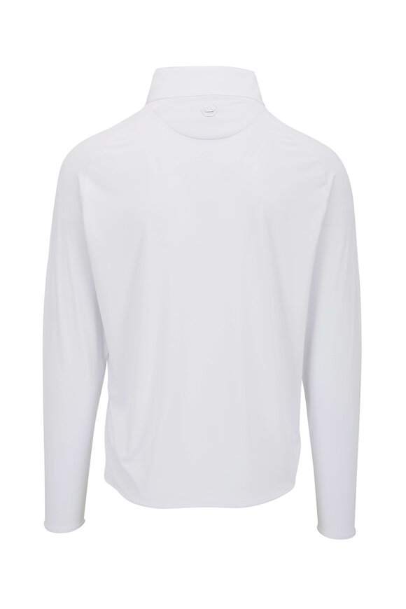 Peter Millar - Stealth White Quarter Zip Performance Pullover