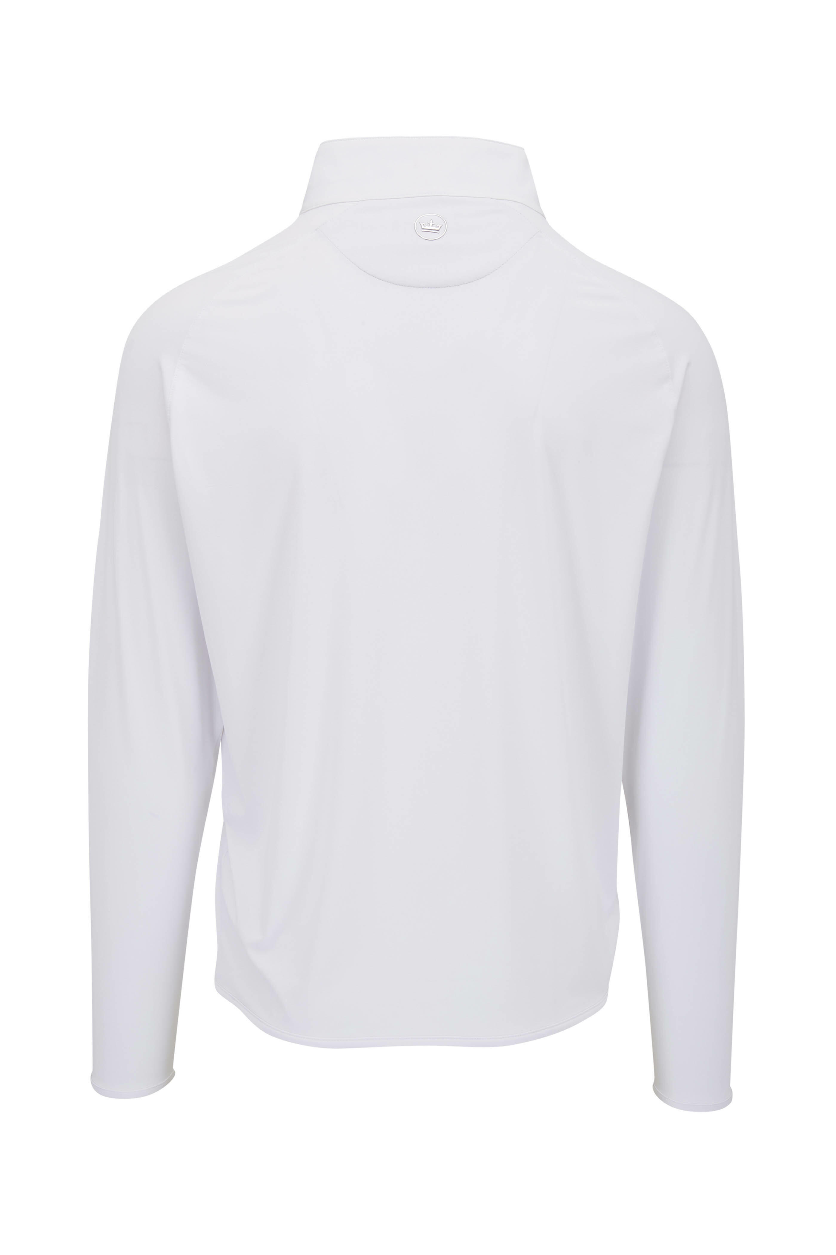 Peter Millar - Stealth White Quarter Zip Performance Pullover