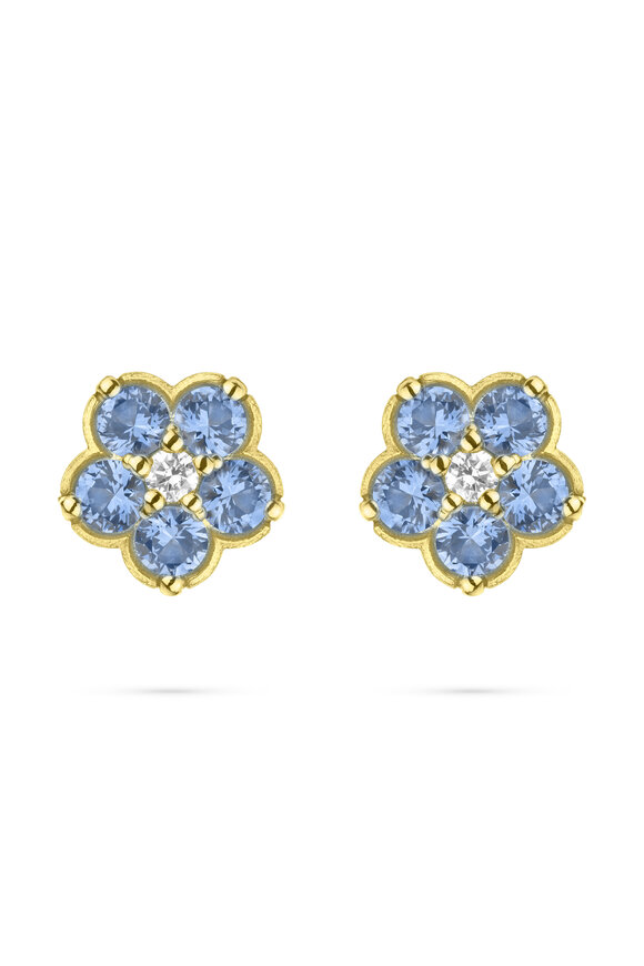 Paul Morelli Yellow Gold Wild Child Studs - view 1