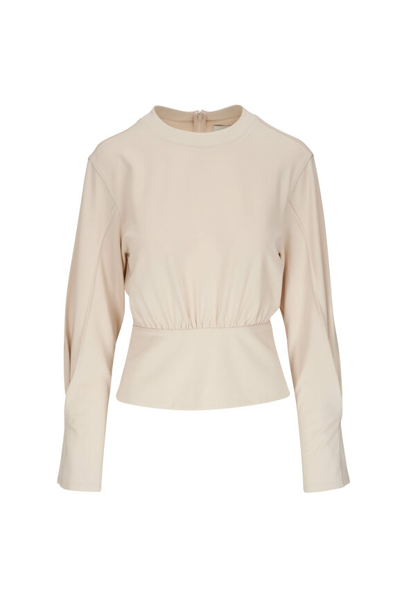 3.1 Phillip Lim - Ecru Blouson Ponte Jersey Top