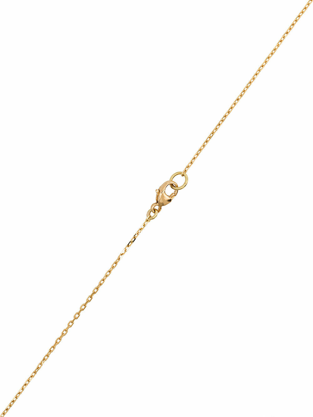 Foundrae - 18K Gold Diamond Strength Champleve Necklace