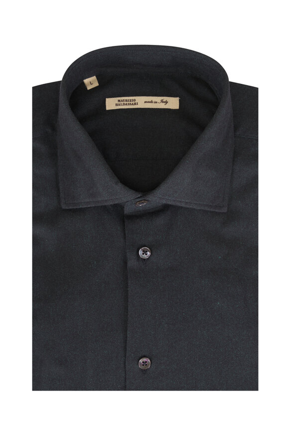 Maurizio Baldassari Forest Green Sport Shirt - view 1