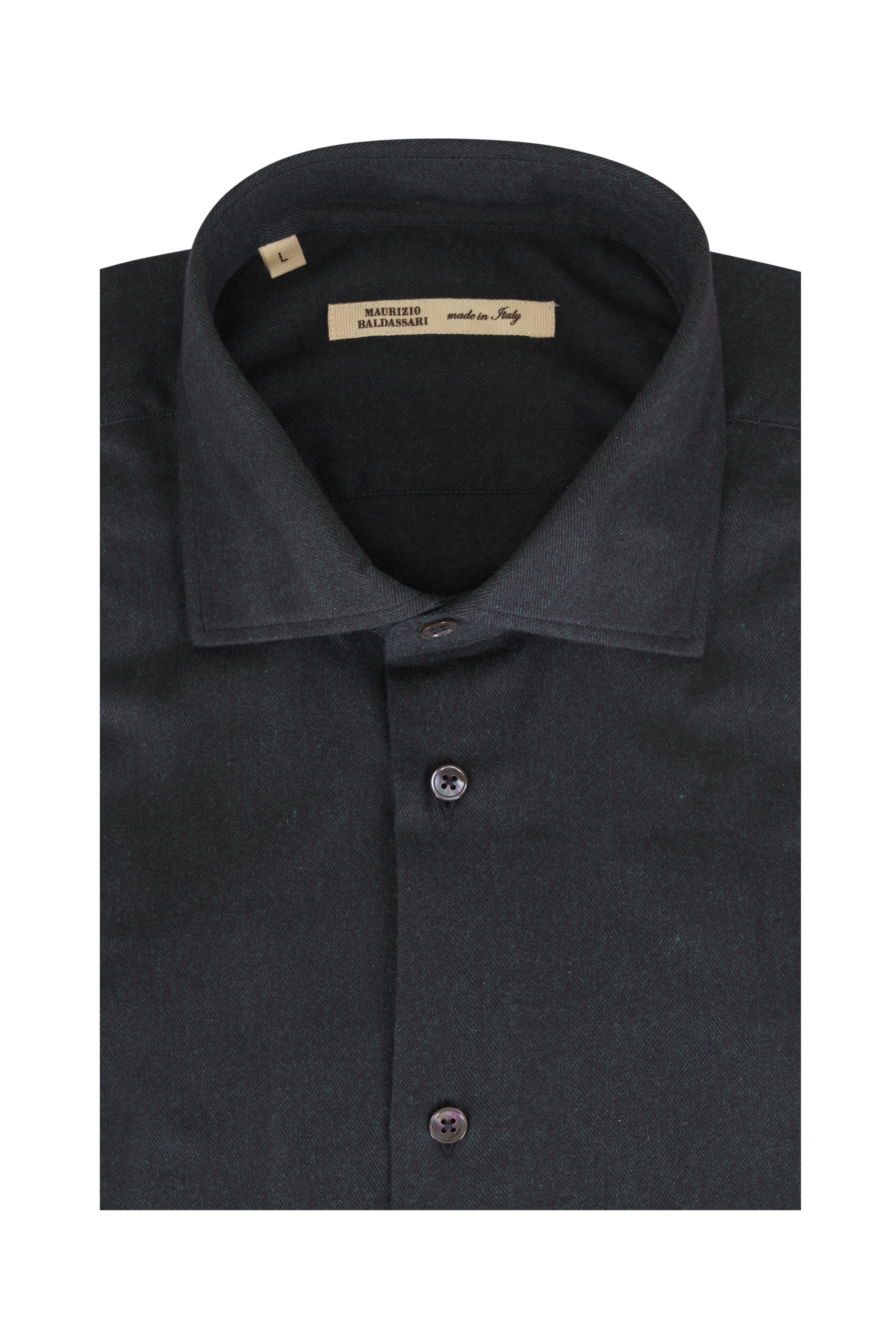Maurizio Baldassari - Forest Green Sport Shirt - view 1
