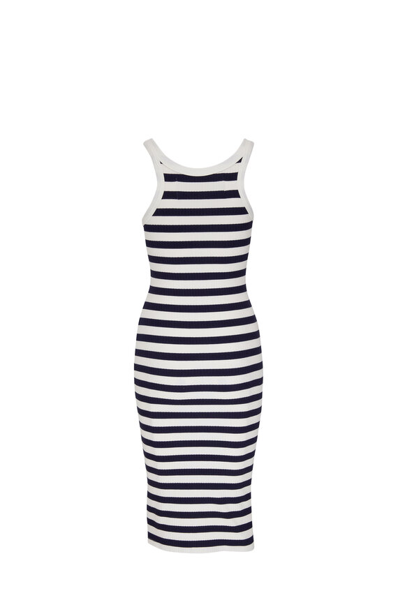Mother - The Chin Ups Navy & White Stripe Midi Dress 