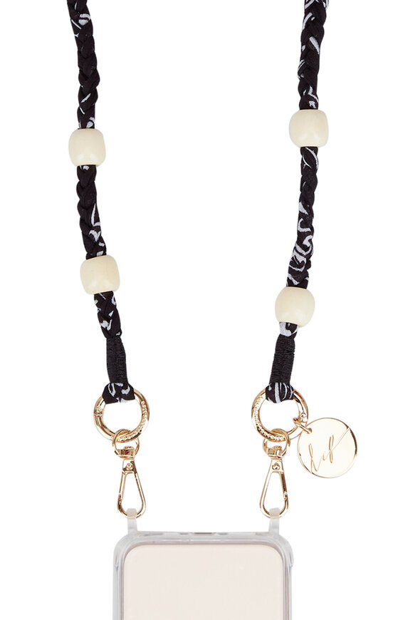 La Coque Française - Della Black Bandana Jewel Chain