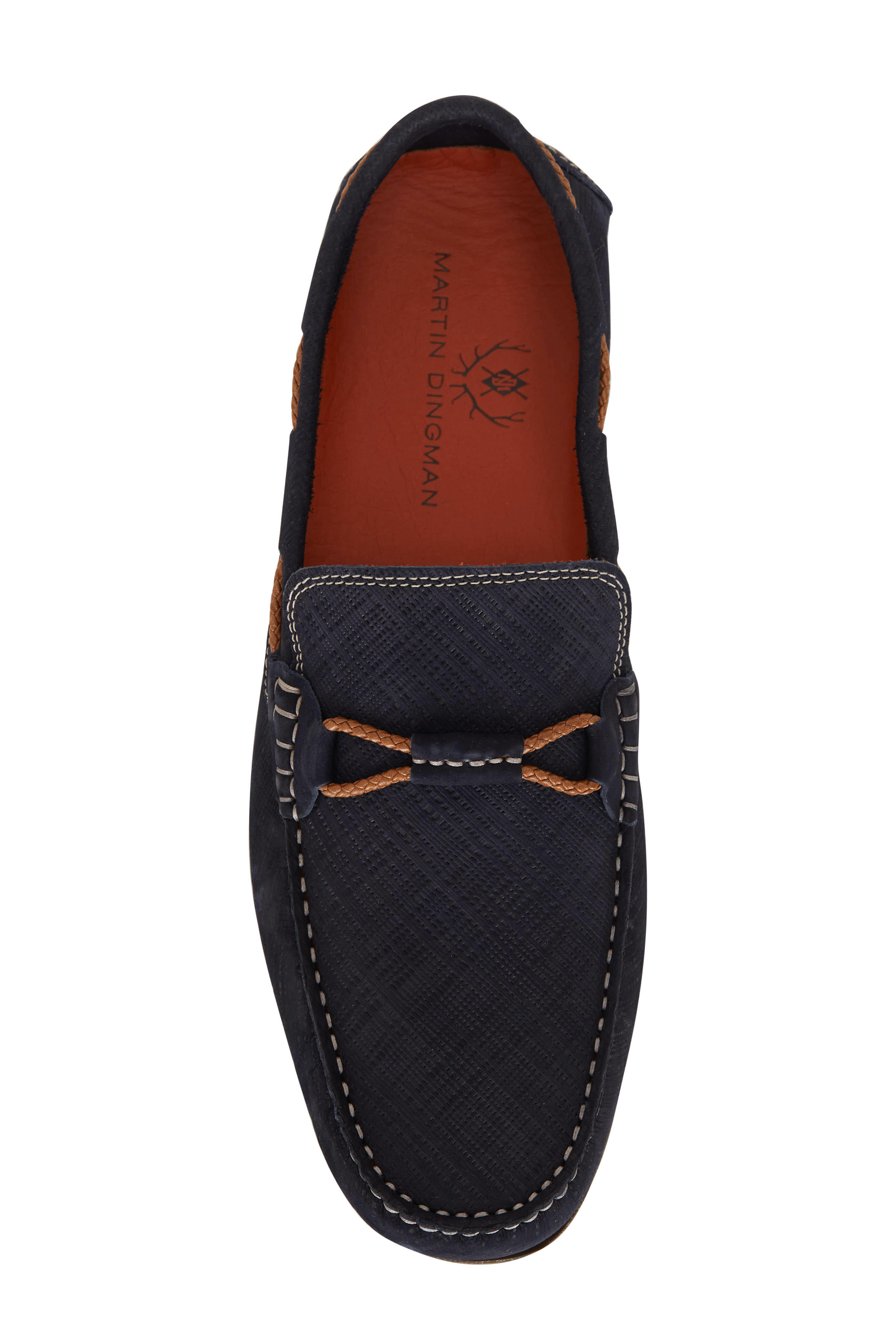 Martin Dingman - Bermuda Braid Navy Loafer | Mitchell Stores