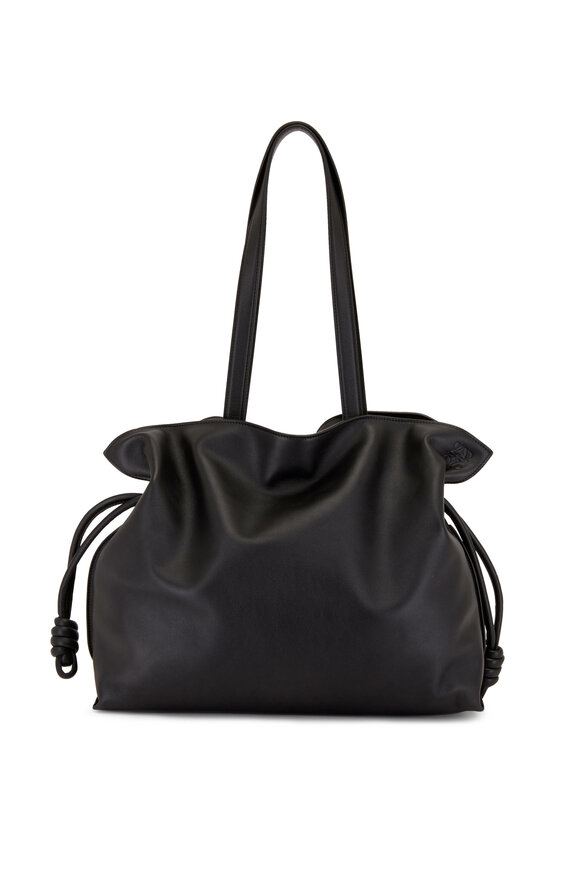 Loewe Large Flamenco Black Leather Shoulder Bag