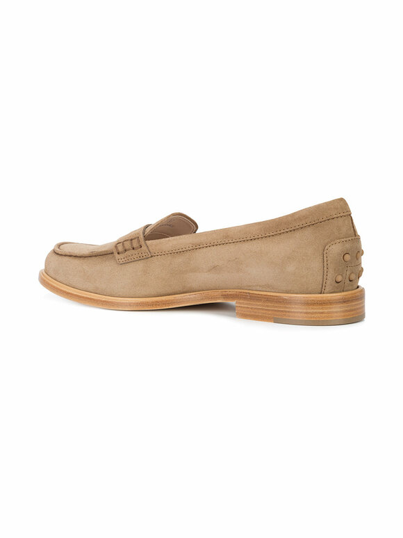 Tod's - Tan Suede Penny Loafer 