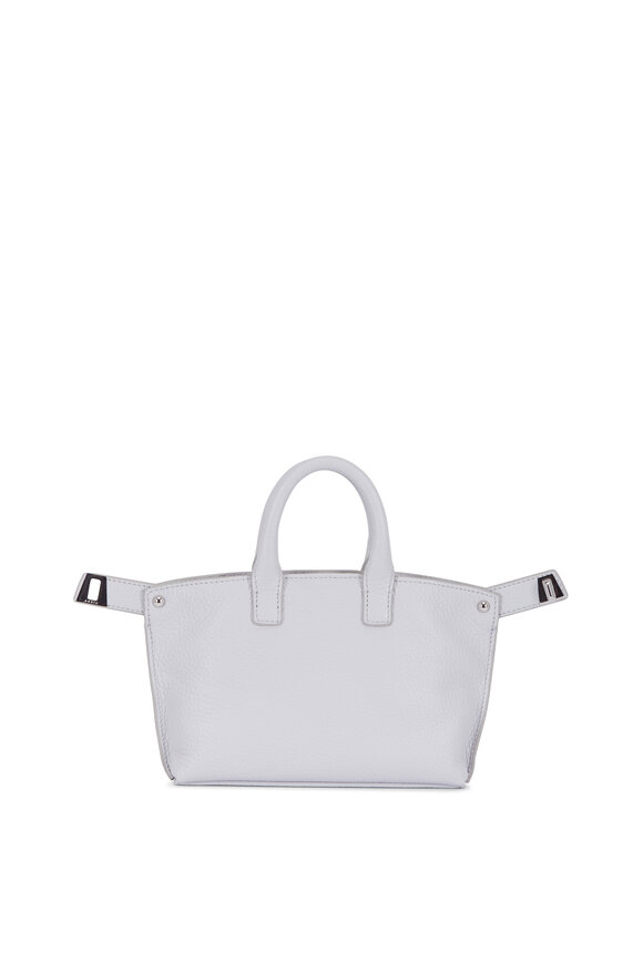 Akris - Ai Light Gray Leather Mini Messenger 