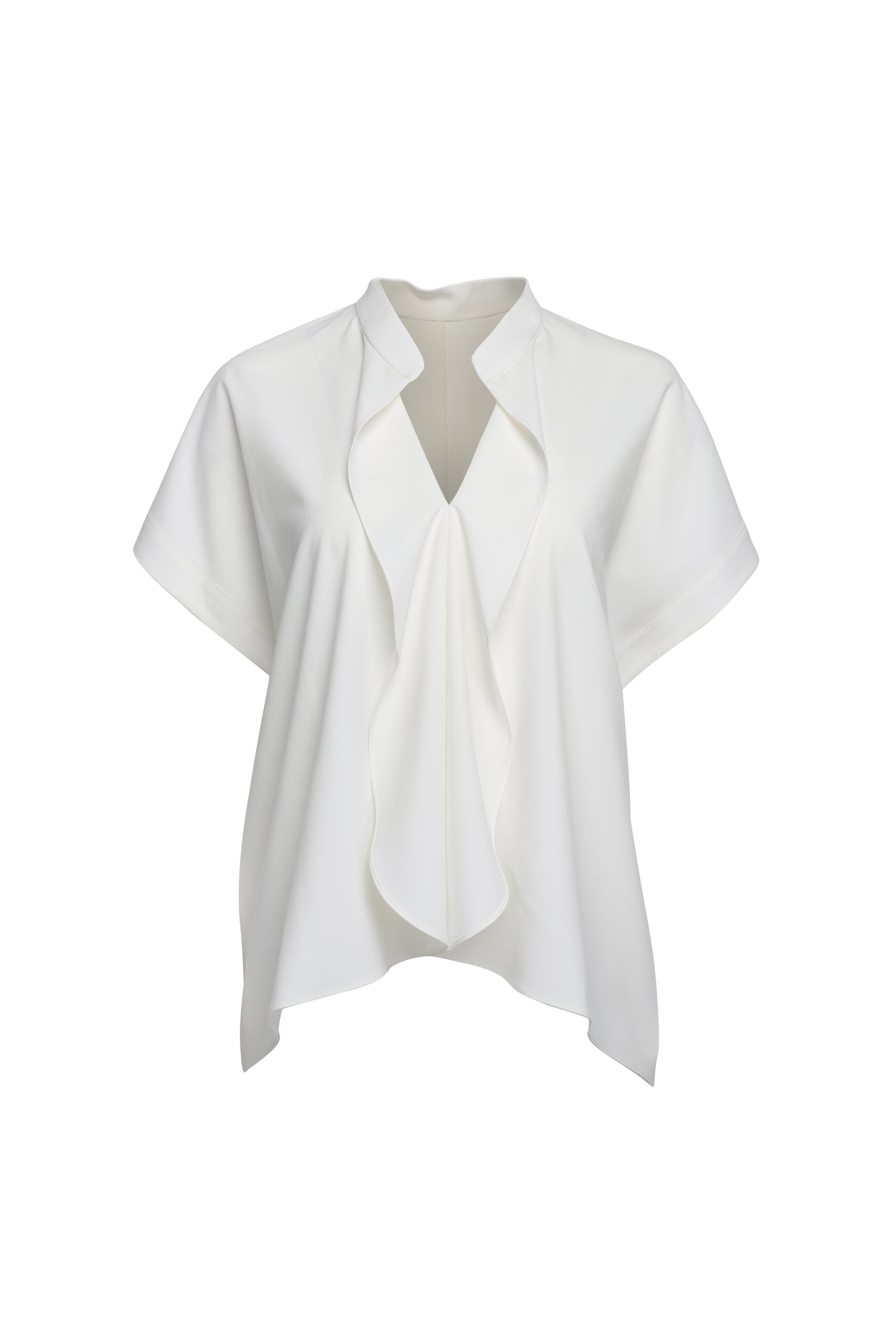 Zero + Maria Cornejo - Fin Gaban White Matte Ridge Shirt