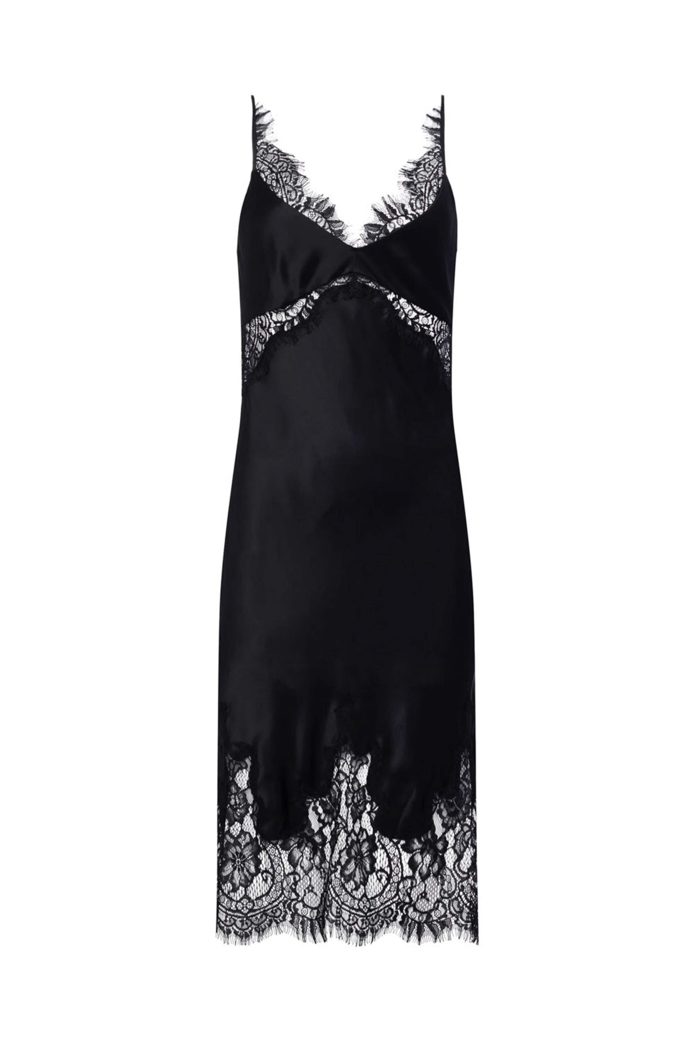 L'Agence - Black Lace Scotlyn Mini Dress | Mitchell Stores