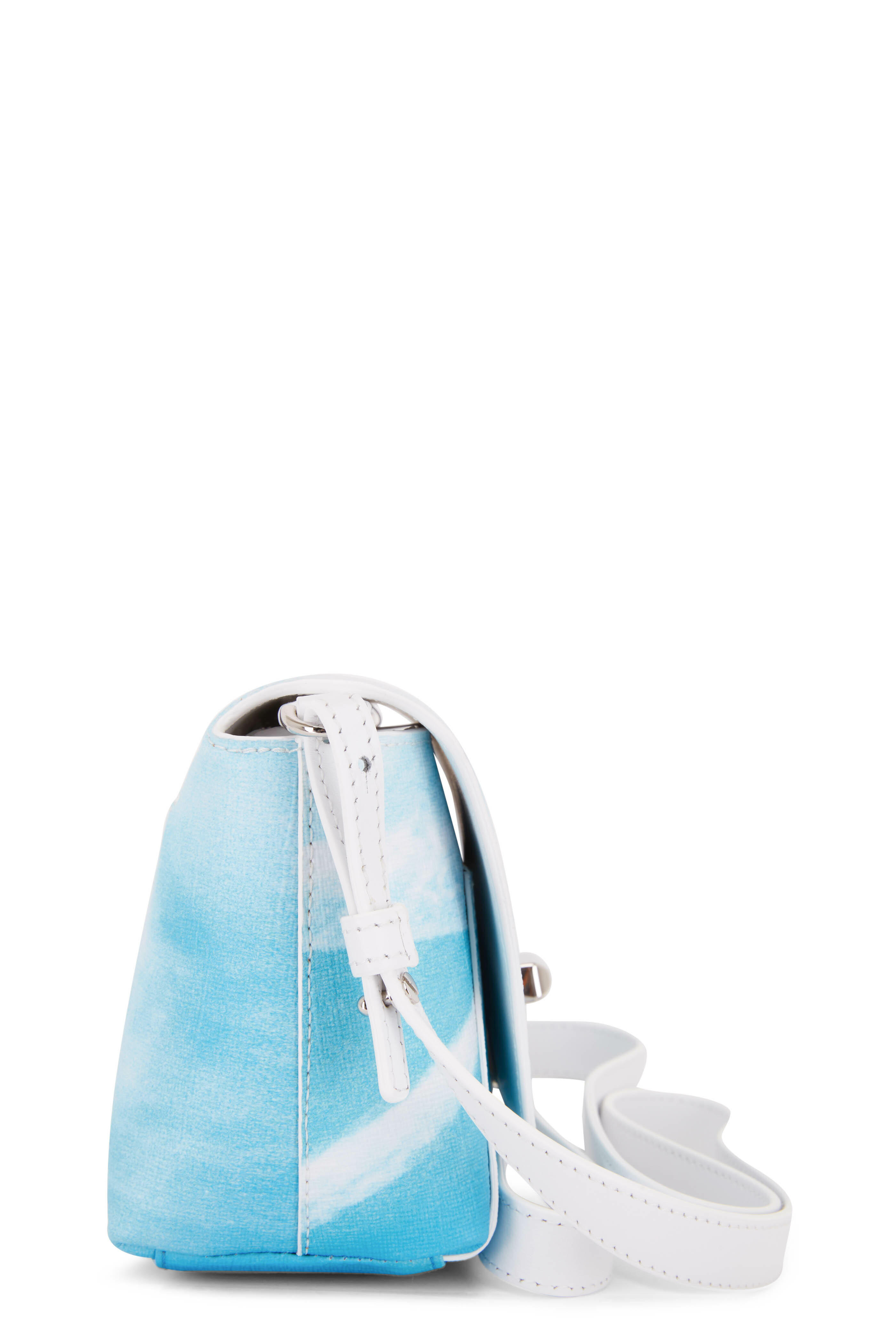 Akris - Anouk Sky Blue Print Little Crossbody Bag