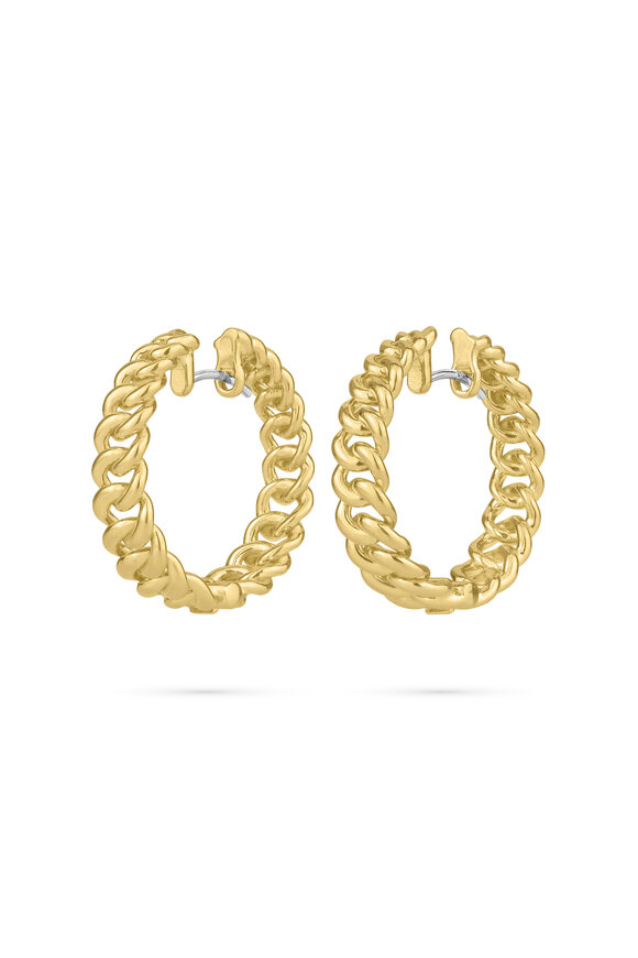 Paul Morelli - Cuban Chain Hoop Earrings