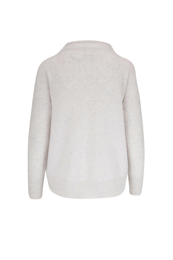 Vince Heather Platinum Cashmere Funnel Neck Sweater - view 2