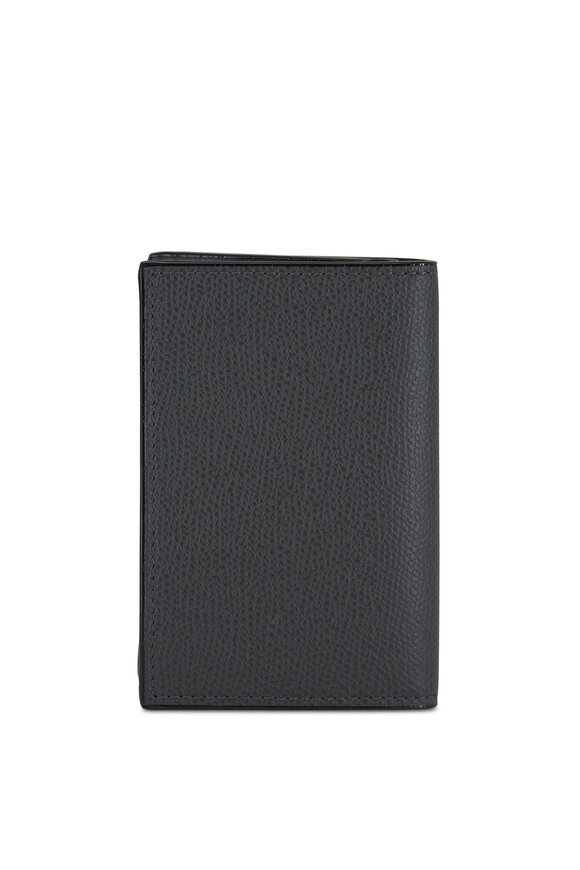 Valextra - Gray Fold Over Card Case