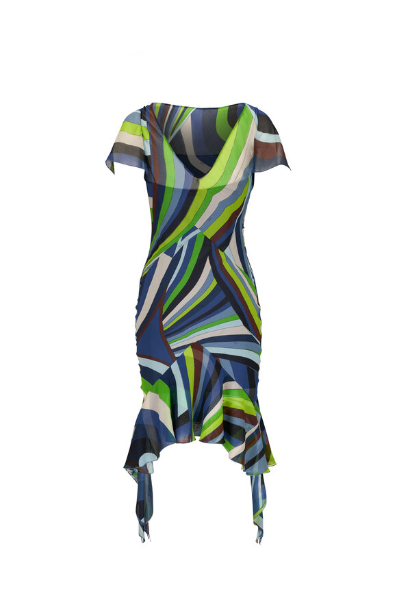 Pucci - Iride Print Chiffon Midi Dress 