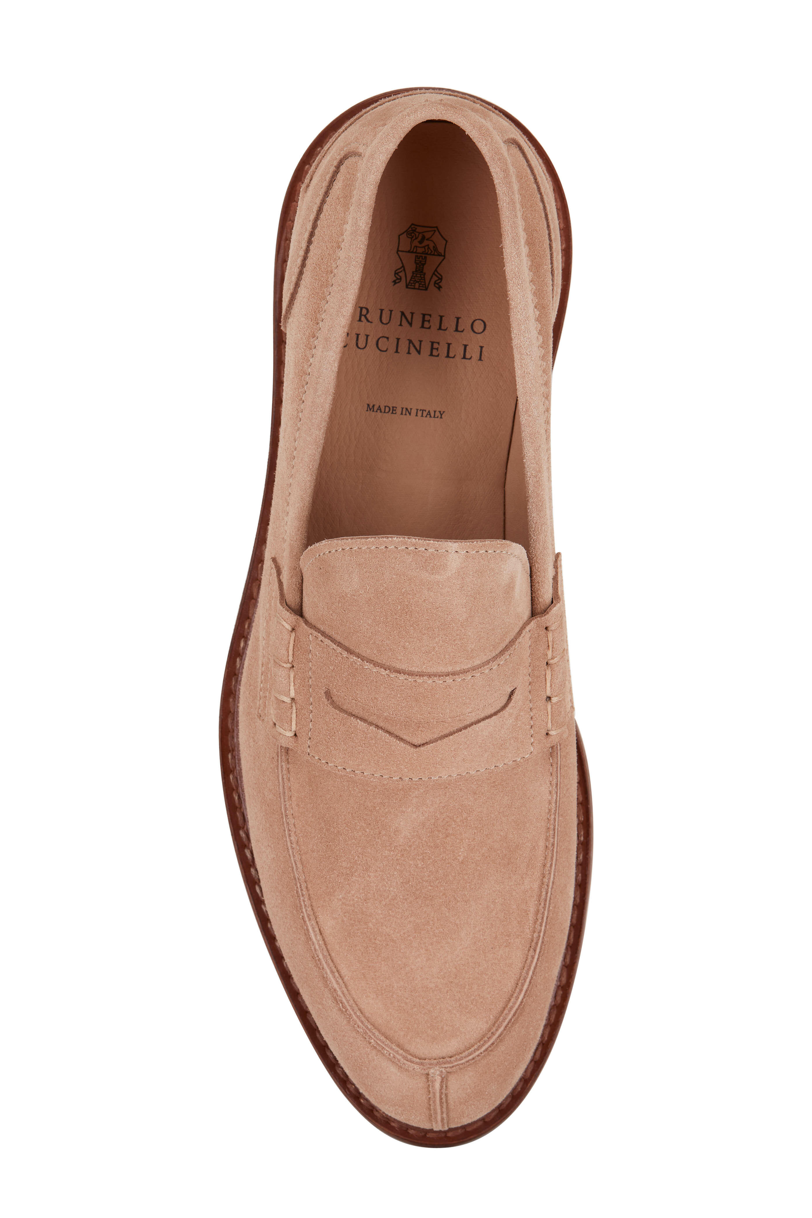 Brunello Cucinelli - Light Tan Suede Loafer