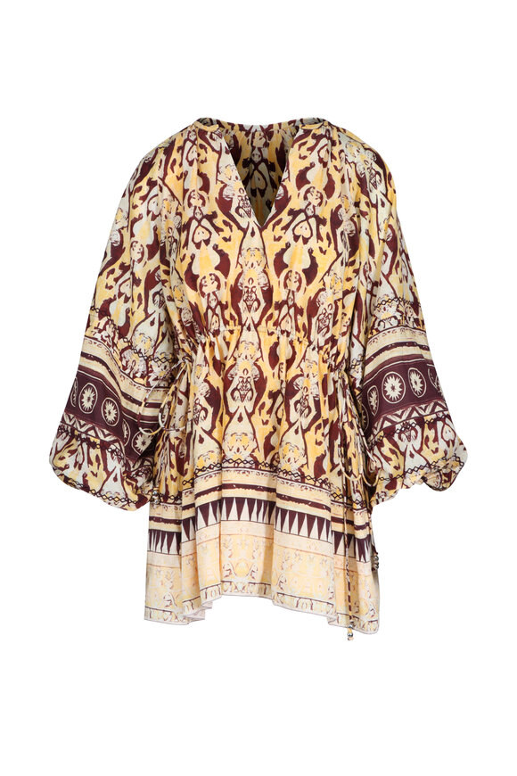 Maria Cher Yellow Delancey Vito Short Dress