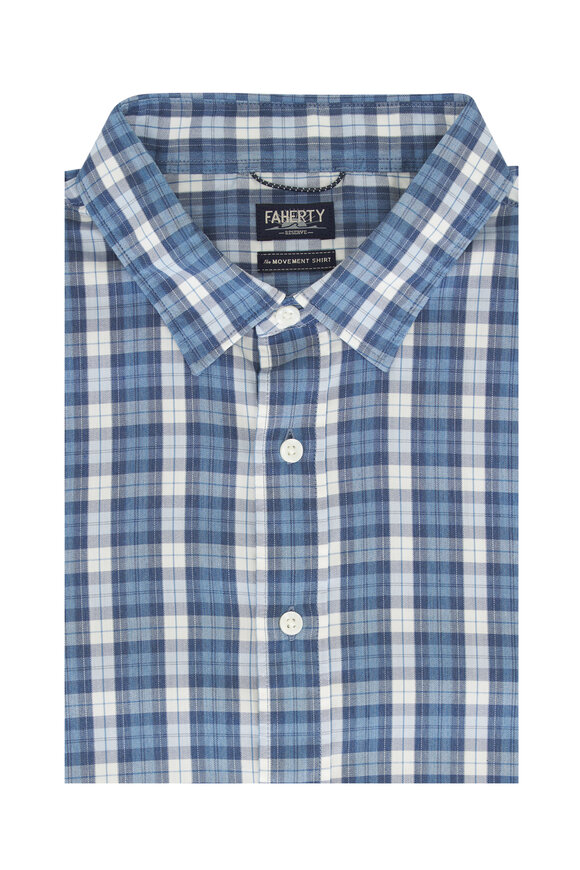 Faherty Brand Movement™ Seaside Blue Plaid Shirt