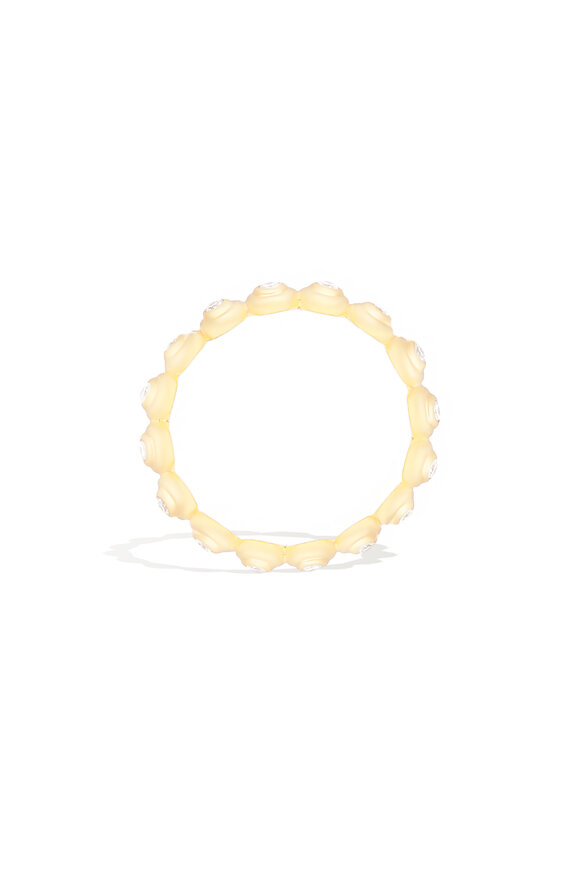Campbell + Charlotte 14k Yellow Gold Small Evolve Stacking Band Ring - view 2