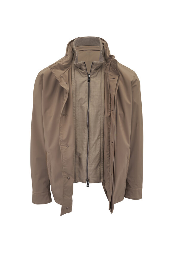 Paul & Shark Typhoon® Platinum Taupe Car Coat - view 5