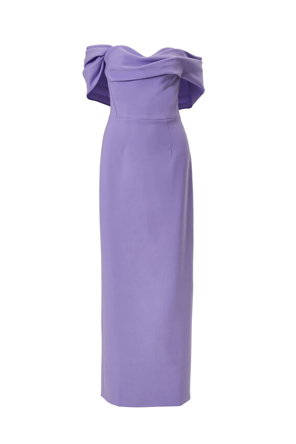 Carolina Herrera Sofia Violeta Off-The-Shoulder Gown - view 6