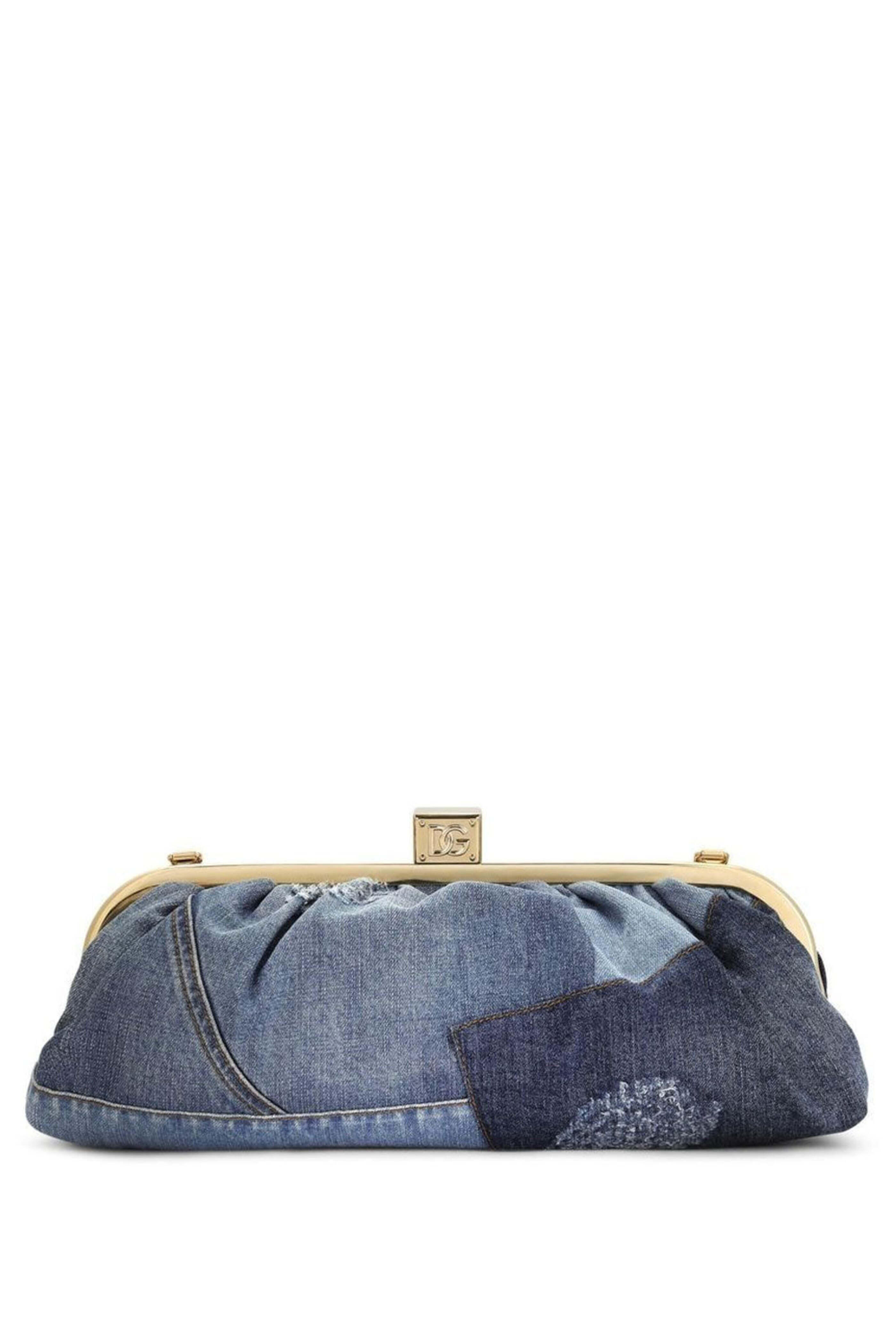Dolce & Gabbana - Patchwork Clutch Bag in Denim | Mitchell