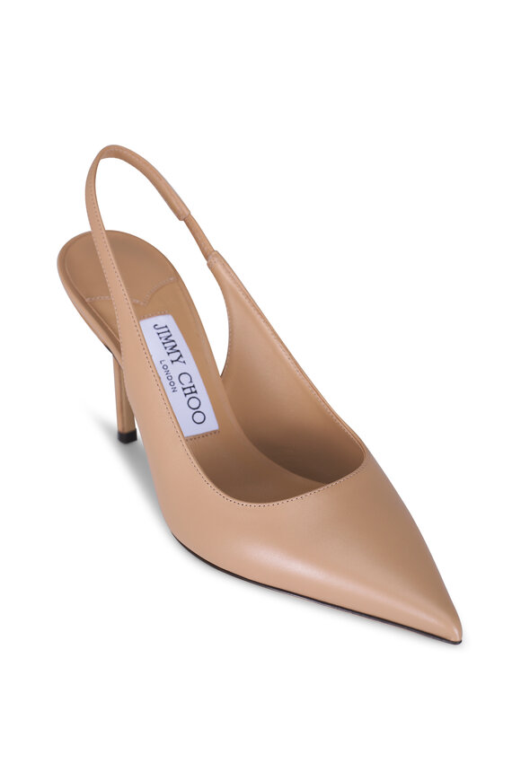 Jimmy Choo Love Chai Leather Slingback, 85mm