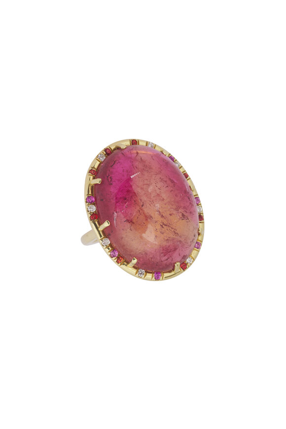 Lauren K Pink Tourmaline Sprinkle Ring - view 1