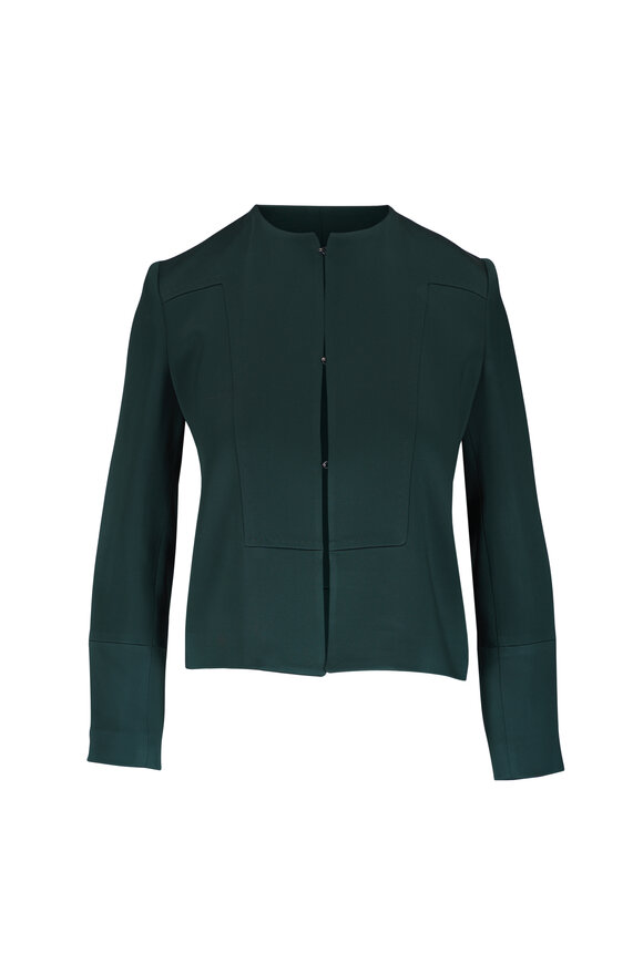 Bottega Veneta - Inkwell Stretch Wool Belted Jacket